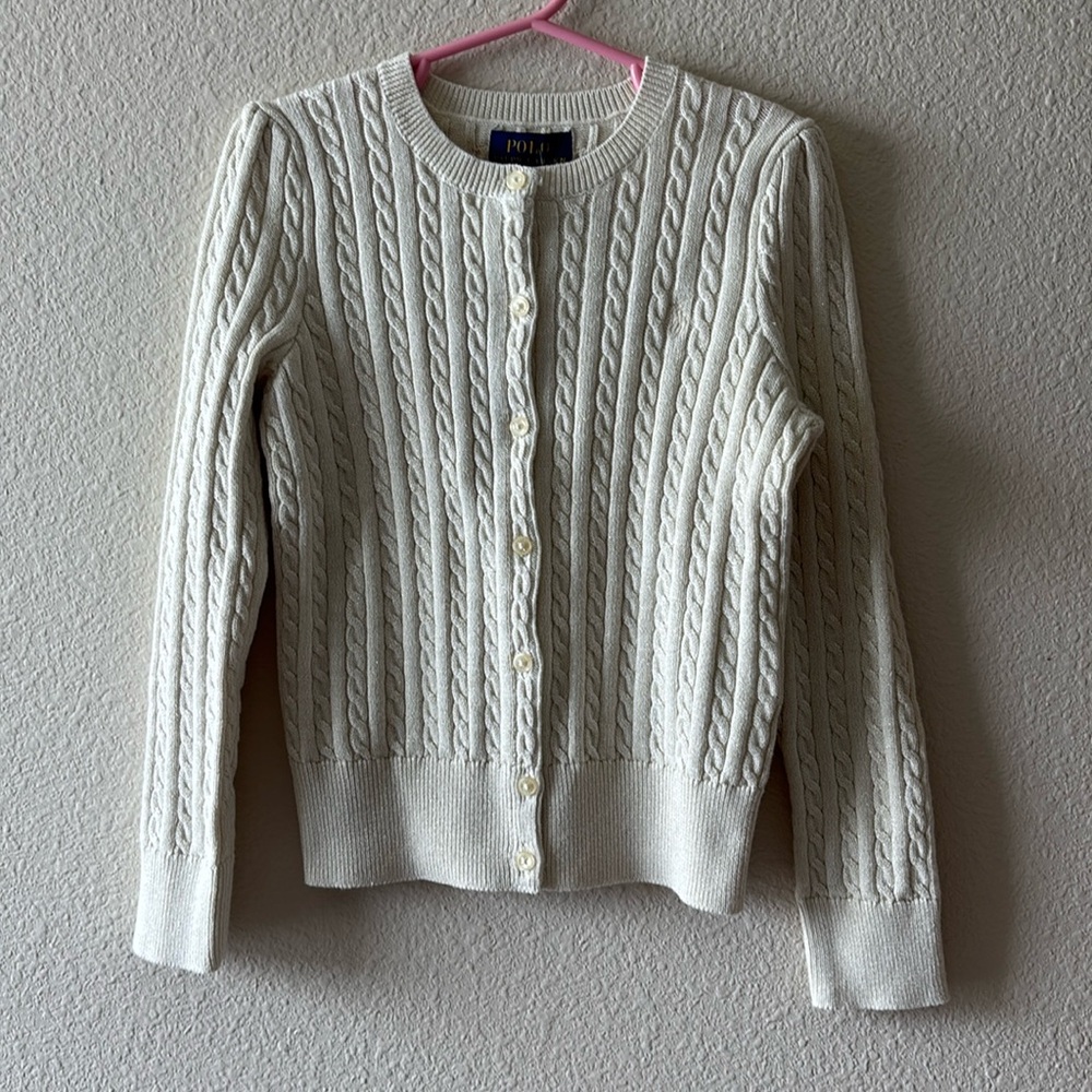 Girl’s Polo Ralph Lauren Cardigan Sweater, 6